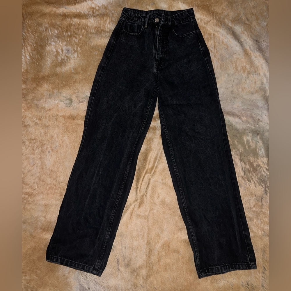 Thrills Black Flare & Wide Leg Jeans